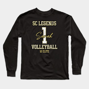 Sarah #1 SC Legends (12 Elite) - Black Long Sleeve T-Shirt